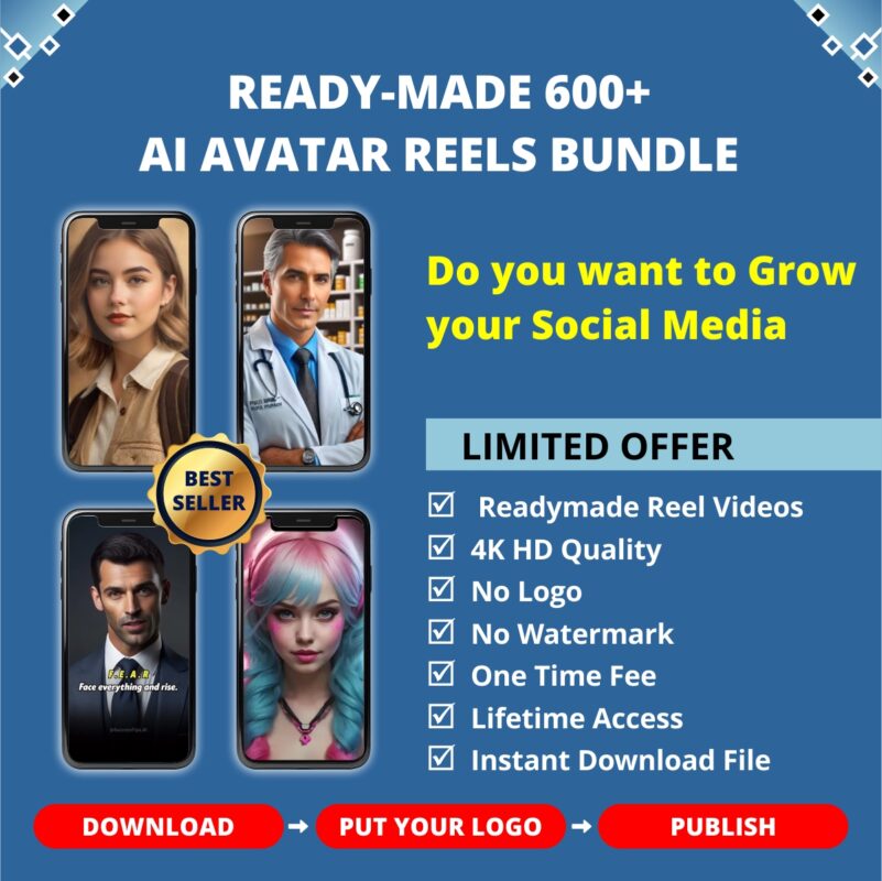 Ai Avatar Motivational Reels Bundle